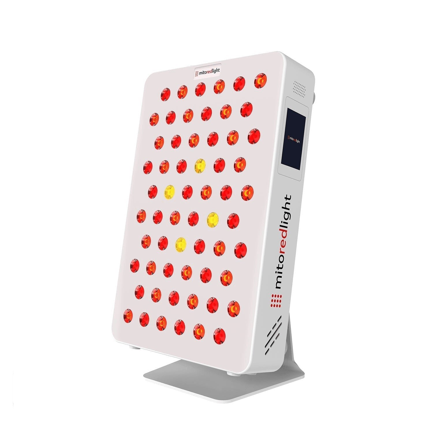 MitoPRO X red light therapy panel series, glowing red — manufacturer product photo